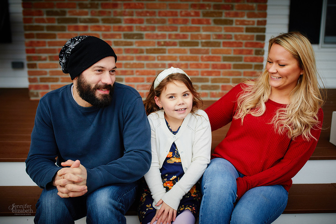 The K Family: Backyard Portrait Session in Hinckley