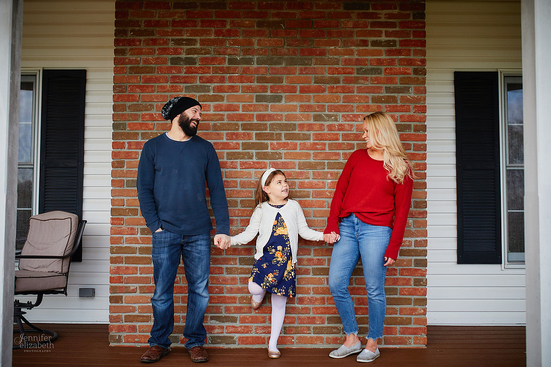 The K Family: Backyard Portrait Session in Hinckley