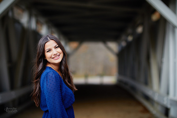 Sophia: Senior Portrait Session at Everett Road Covered Bridge