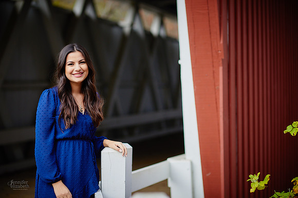 Sophia: Senior Portrait Session at Everett Road Covered Bridge
