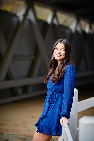 Sophia: Senior Portrait Session at Everett Road Covered Bridge