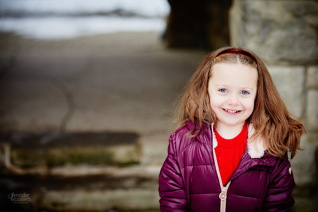 The B Family: Portrait Session at Squire's Castle in Willoughby Hills