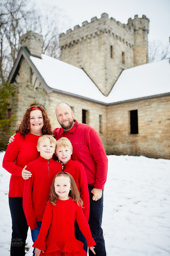 The B Family: Portrait Session at Squire's Castle in Willoughby Hills