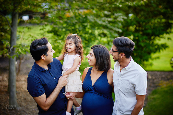 Sarina: Second Birthday Family Portrait Session in Beachwood, Ohio
