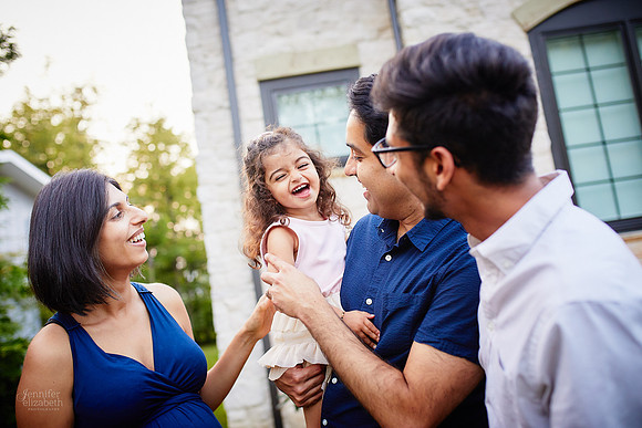Sarina: Second Birthday Family Portrait Session in Beachwood, Ohio