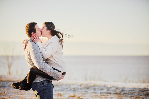 Brianna & Dan: Proposal and Engagement Portrait Session at The Lodge at Geneva-on-the-Lake