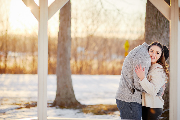 Brianna & Dan: Proposal and Engagement Portrait Session at The Lodge at Geneva-on-the-Lake