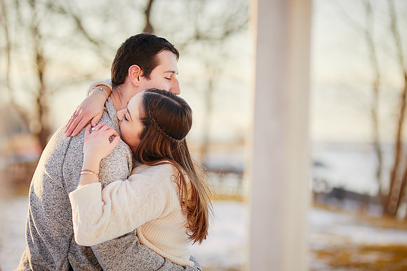 Brianna & Dan: Proposal and Engagement Portrait Session at The Lodge at Geneva-on-the-Lake