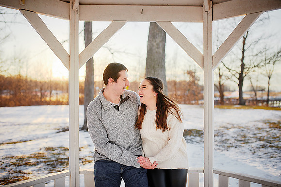 Brianna & Dan: Proposal and Engagement Portrait Session at The Lodge at Geneva-on-the-Lake