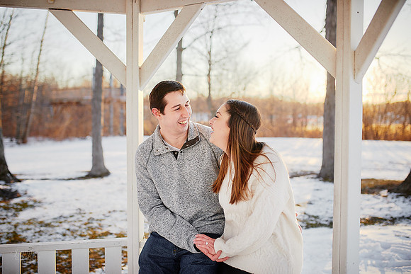 Brianna & Dan: Proposal and Engagement Portrait Session at The Lodge at Geneva-on-the-Lake