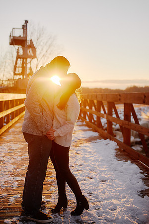 Brianna & Dan: Proposal and Engagement Portrait Session at The Lodge at Geneva-on-the-Lake