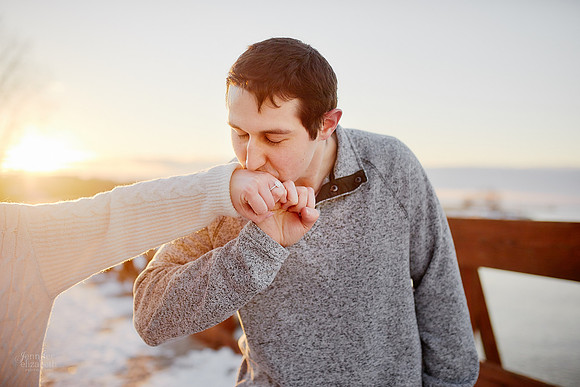 Brianna & Dan: Proposal and Engagement Portrait Session at The Lodge at Geneva-on-the-Lake