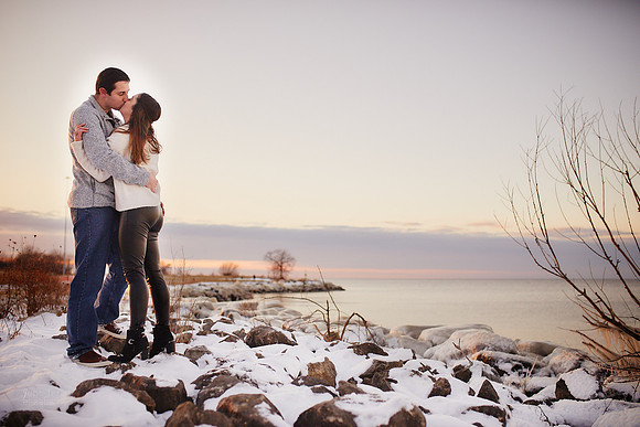 Brianna & Dan: Proposal and Engagement Portrait Session at The Lodge at Geneva-on-the-Lake