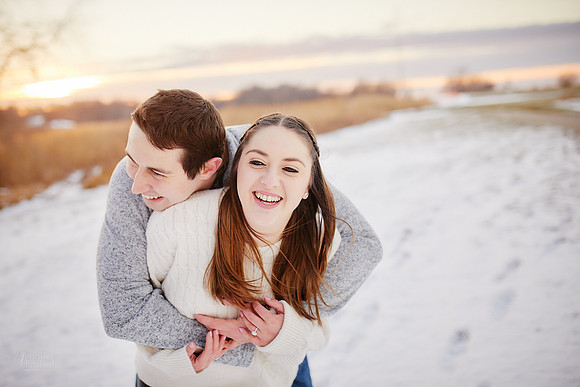 Brianna & Dan: Proposal and Engagement Portrait Session at The Lodge at Geneva-on-the-Lake
