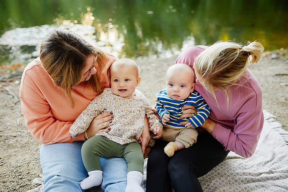 The S Family: Portrait Session at Coe Lake in Berea