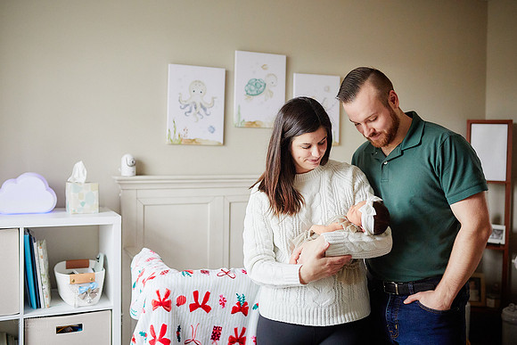 Baby Betty: Lifestyle Newborn Session in North Royalton