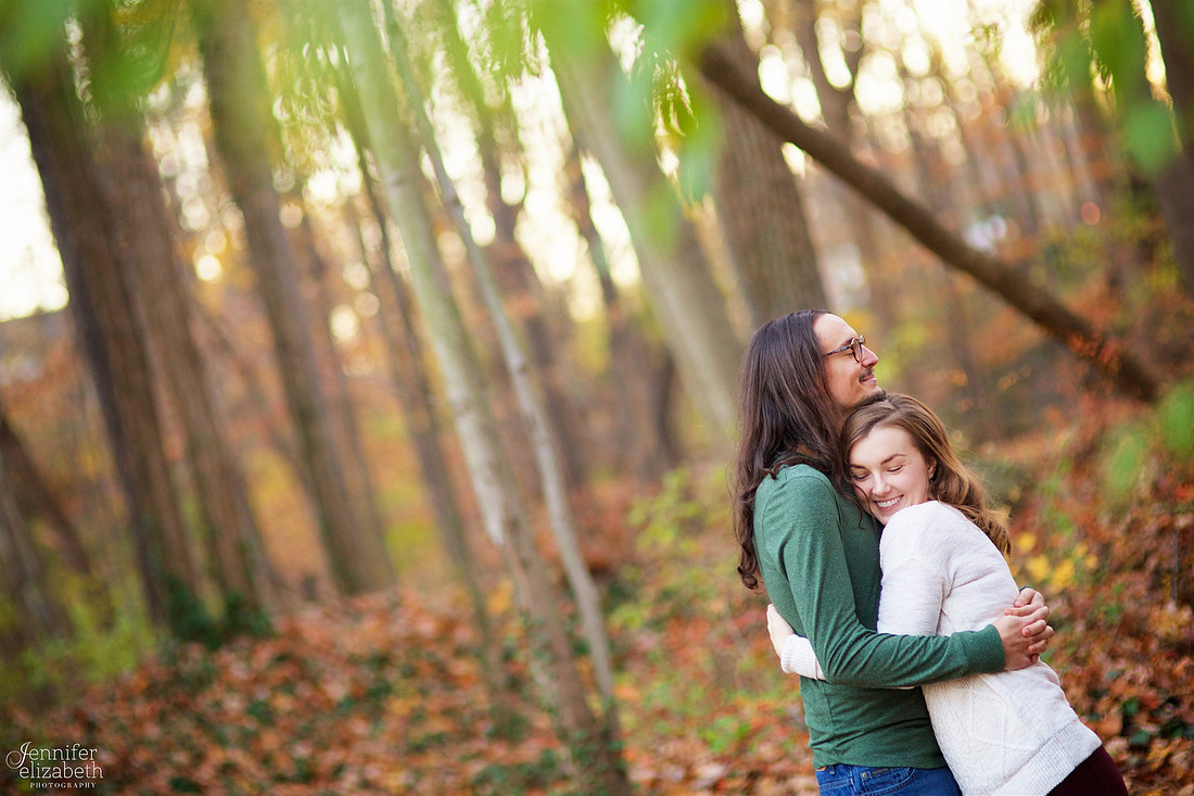 Tess and Adam's Engagement Portrait Session in Olmsted Falls, Cleveland