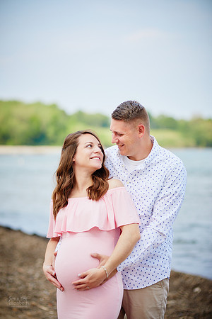 Gina: Maternity Portrait Session at Edgewater Park in Cleveland