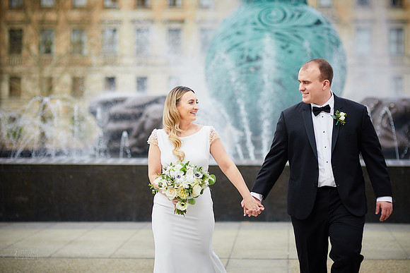 Savannah & Nick: Downtown Cleveland Wedding at St. Claire Ballroom in the Cleveland Marriott Downtown at Key Center