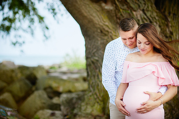 Gina: Maternity Portrait Session at Edgewater Park in Cleveland