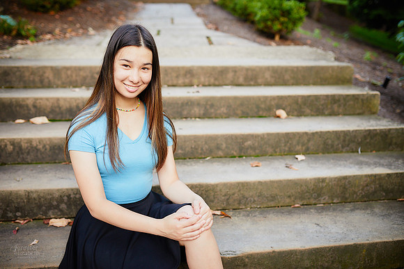 Christina: Senior Portrait Session at the Cleveland Museum of Art and Wade Lagoon