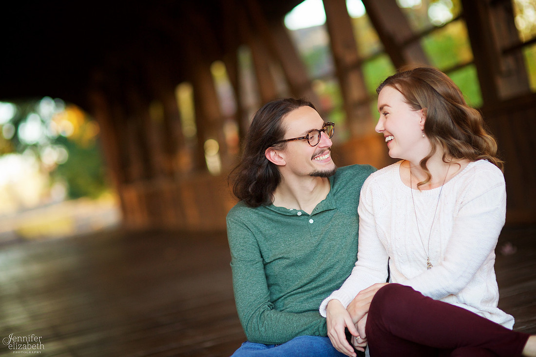 Tess and Adam's Engagement Portrait Session in Olmsted Falls, Cleveland