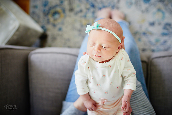 Baby Abigail: Newborn Family Portrait Session in Solon