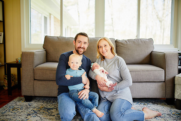 Baby Abigail: Newborn Family Portrait Session in Solon