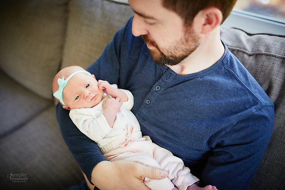 Baby Abigail: Newborn Family Portrait Session in Solon