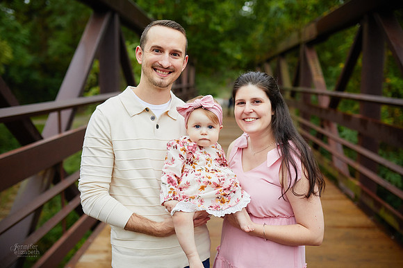 The R/G Family: Portrait Session at Chagrin River Park in Willoughby
