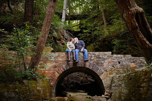 Jessica & Joe: Engagement Session at Henry Church Rock in Chagrin Falls