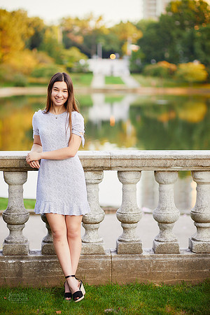 Christina: Senior Portrait Session at the Cleveland Museum of Art and Wade Lagoon