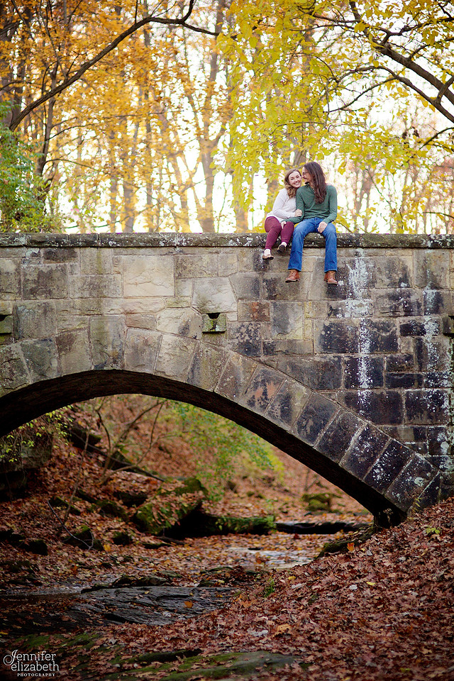 Tess and Adam's Engagement Portrait Session in Olmsted Falls, Cleveland