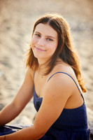 Nina: Senior Session at Kenneth J Sims Park Beach in Euclid