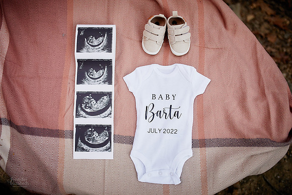 Gina & Allen: Baby Announcement at Henry Church Rock in the South Chagrin Reservation