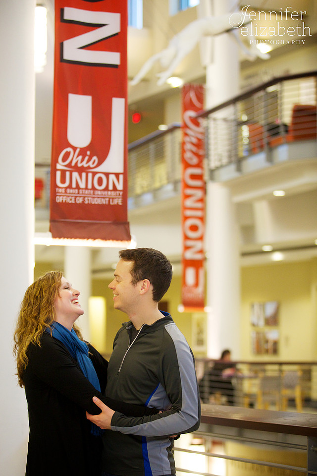 Family Portrait Session in Columbus, Ohio at the Ohio Union at The Ohio State University