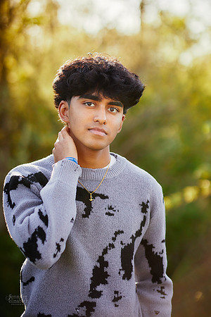 Sahil: Senior Portrait Session in Downtown Hudson and Hudson Springs Park