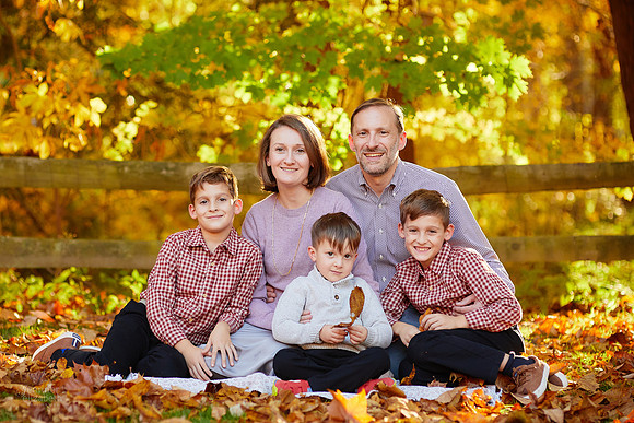 The T Family: Portrait Session in Downtown Gates Mills