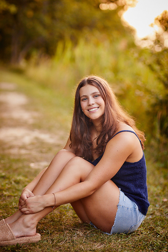 Nina: Senior Session at Kenneth J Sims Park Beach in Euclid