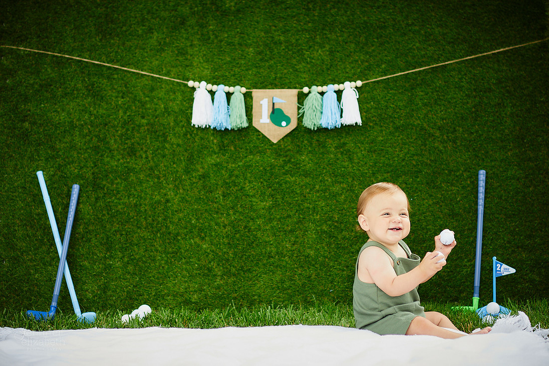 Carson: First Birthday Cake Smash Session