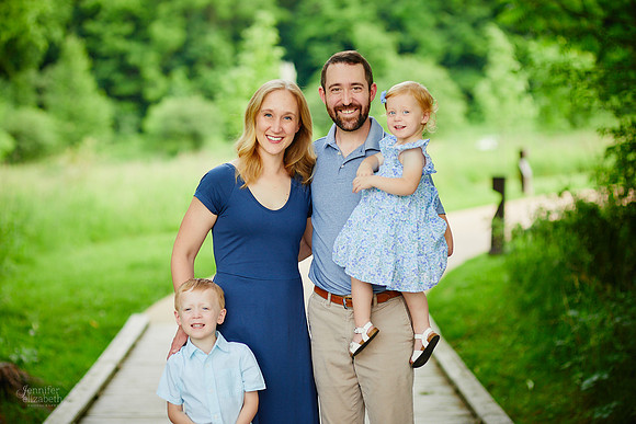 The E Family: Portrait Session at Liberty Ledges Park in Twinsburg