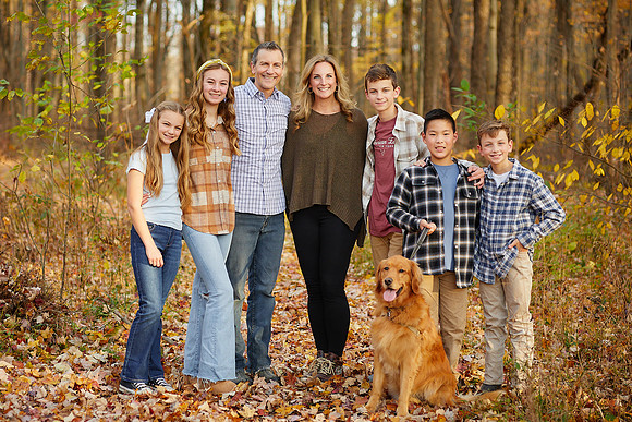 The D Family: Backyard Portrait Session in Aurora
