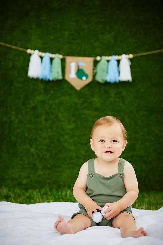 Carson: First Birthday Cake Smash Session