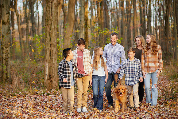 The D Family: Backyard Portrait Session in Aurora