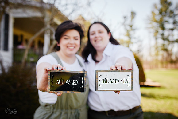 Christina & Gracelyn: Proposal in Newbury