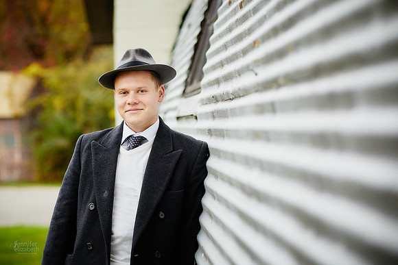 Johnny: Senior Session at Peninsula Depot with the Cuyahoga Valley Scenic Railroad in Peninsula