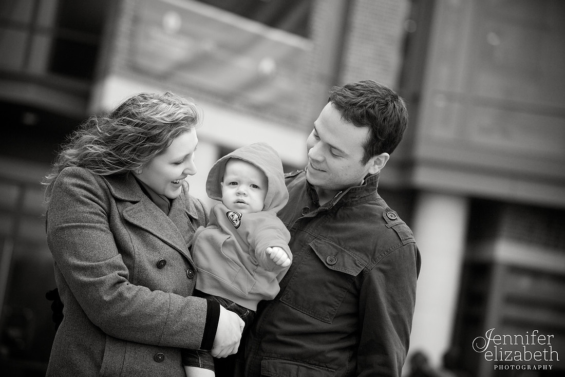Family Portrait Session in Columbus, Ohio at the Ohio Union at The Ohio State University