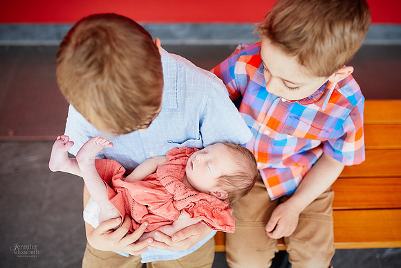 Baby Kaylee: Newborn and Family Portrait Session at The Cleveland Museum of Art and Wade Lagoon
