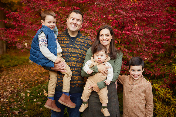 The M Family: Backyard Portrait Session in Willoughby Hills