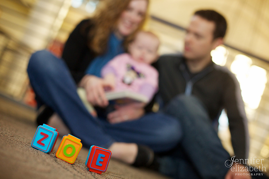 Family Portrait Session in Columbus, Ohio at the Ohio Union at The Ohio State University